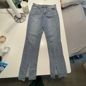 Princess Polly Split Hem Jeans